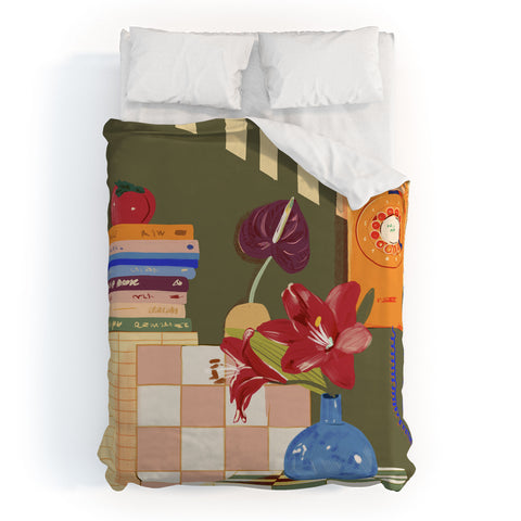 Gigi Rosado Telephone still life Duvet Cover