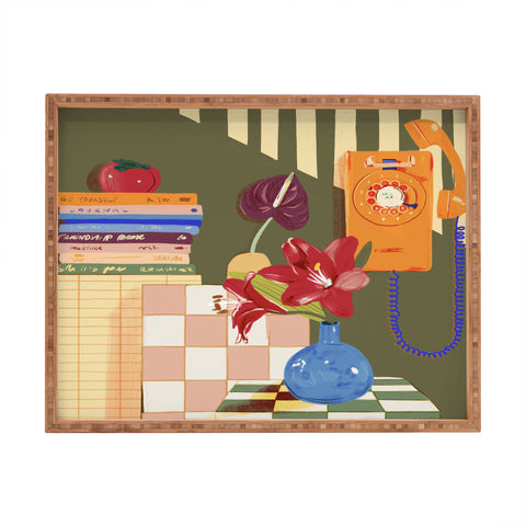 Gigi Rosado Telephone still life Rectangular Tray