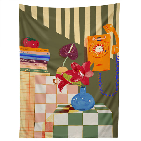 Gigi Rosado Telephone still life Tapestry