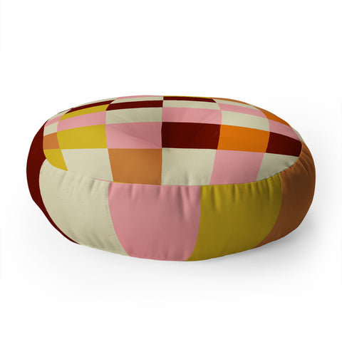 Gigi Rosado Tiles I Floor Pillow Round
