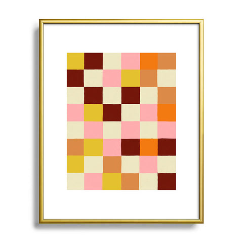 Gigi Rosado Tiles I Metal Framed Art Print