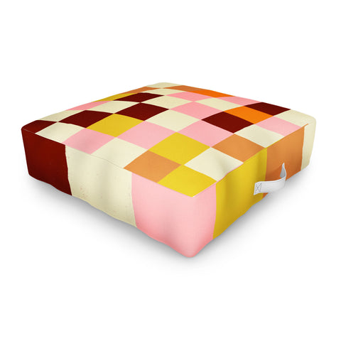 Gigi Rosado Tiles I Outdoor Floor Cushion