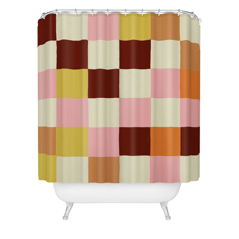 Gigi Rosado Tiles I Shower Curtain
