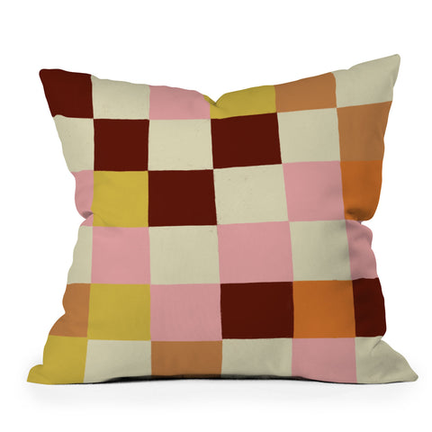 Gigi Rosado Tiles I Outdoor Throw Pillow