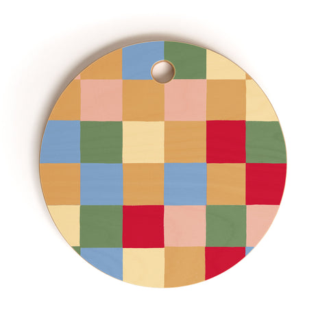 Gigi Rosado Tiles II Cutting Board Round