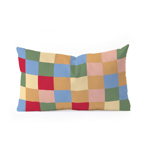 Gigi Rosado Tiles II Oblong Throw Pillow