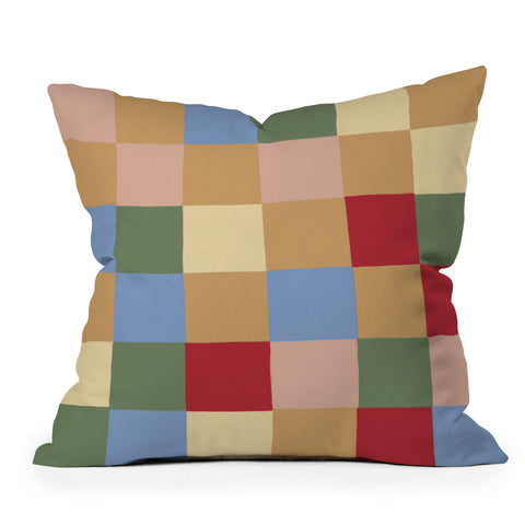 Gigi Rosado Tiles II Outdoor Throw Pillow