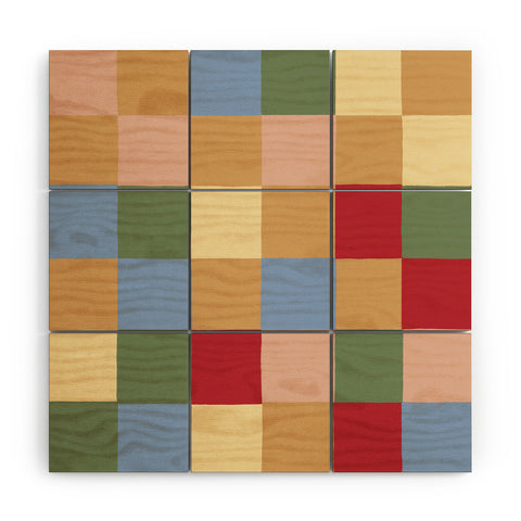 Gigi Rosado Tiles II Wood Wall Mural