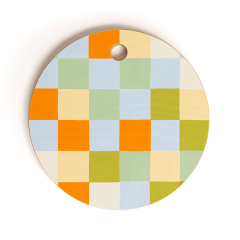 Gigi Rosado Tiles III Cutting Board Round