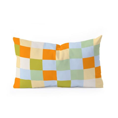 Gigi Rosado Tiles III Oblong Throw Pillow