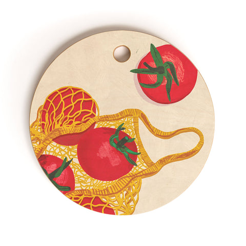 Gigi Rosado Tomatoes II Cutting Board Round