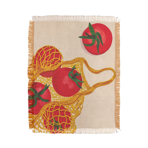 Gigi Rosado Tomatoes II Throw Blanket