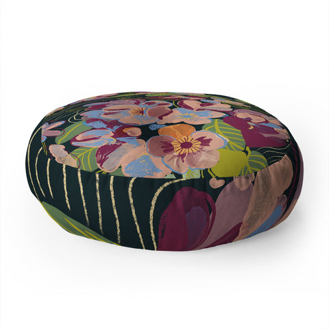 Gigi Rosado Twilight oasis Floor Pillow Round