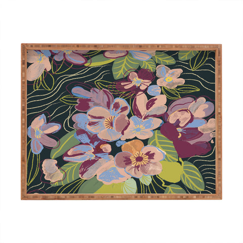 Gigi Rosado Twilight oasis Rectangular Tray