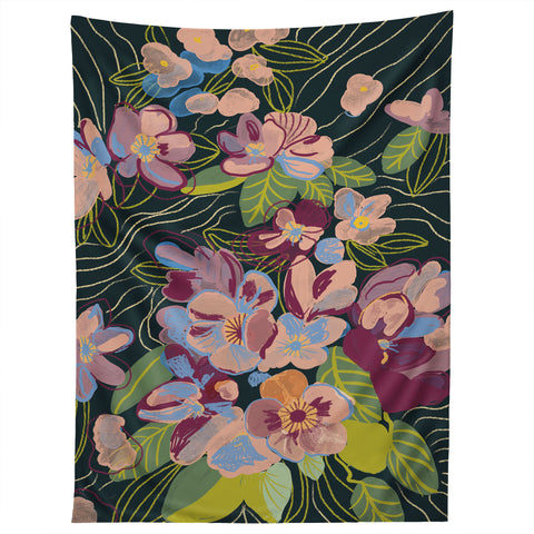 Gigi Rosado Twilight oasis Tapestry