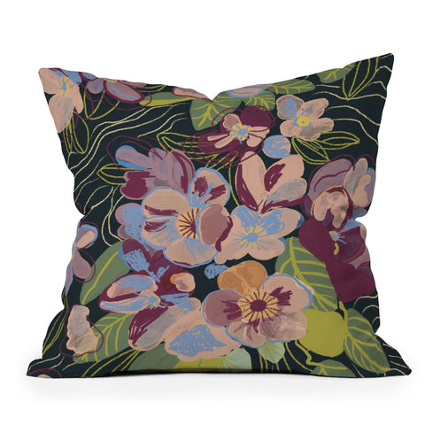 Gigi Rosado Twilight oasis Outdoor Throw Pillow