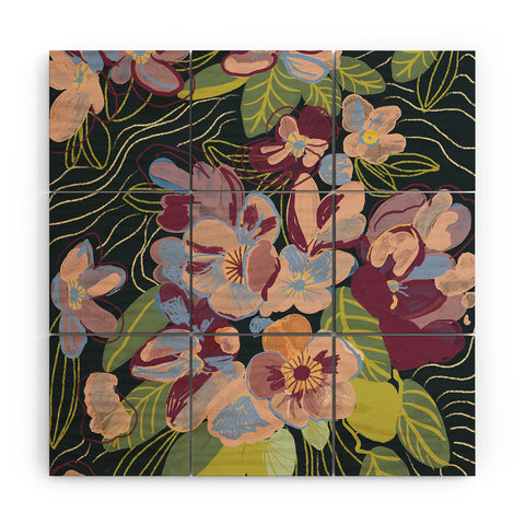 Gigi Rosado Twilight oasis Wood Wall Mural
