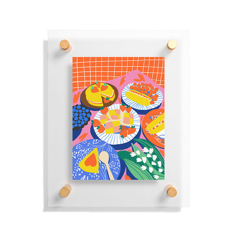 Gigi Rosado Victoria sponge still life Floating Acrylic Print