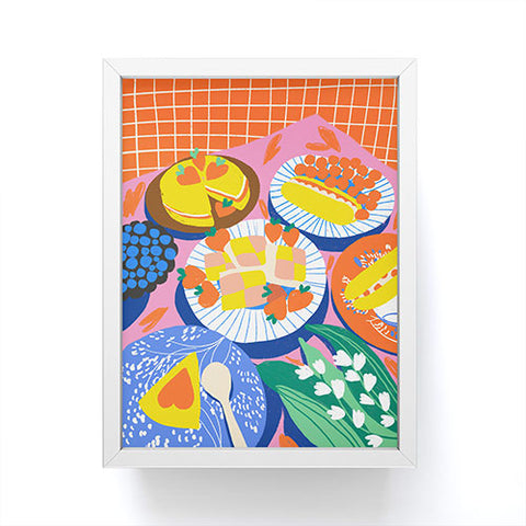 Gigi Rosado Victoria sponge still life Framed Mini Art Print