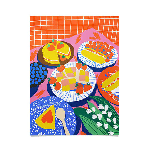 Gigi Rosado Victoria sponge still life Poster