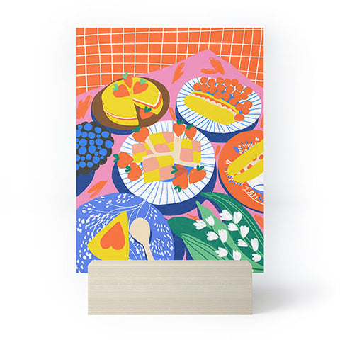 Gigi Rosado Victoria sponge still life Mini Art Print