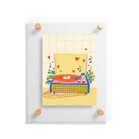 Gigi Rosado Vinyl love Floating Acrylic Print