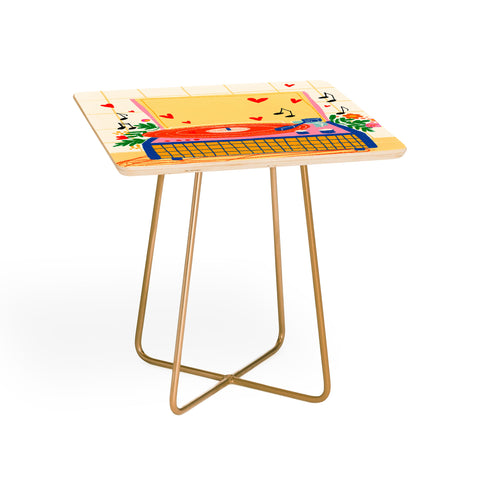 Gigi Rosado Vinyl love Side Table
