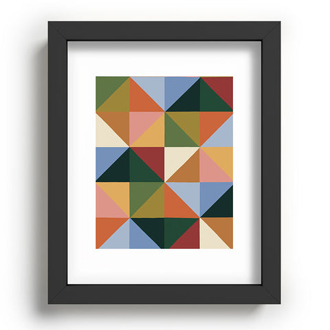 Gigi Rosado Warm triangles Recessed Framing Rectangle