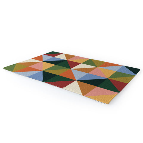 Gigi Rosado Warm triangles Area Rug