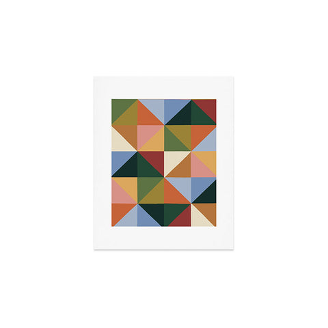 Gigi Rosado Warm triangles Art Print