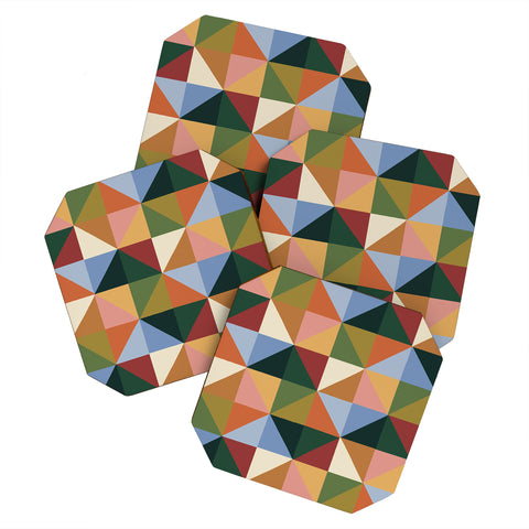 Gigi Rosado Warm triangles Coaster Set