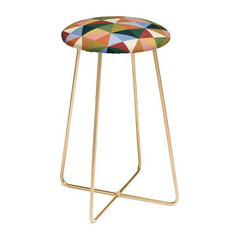Gigi Rosado Warm triangles Counter Stool