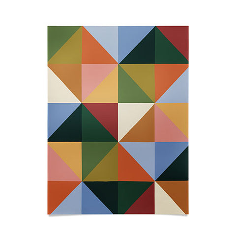 Gigi Rosado Warm triangles Poster