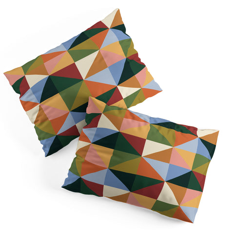 Gigi Rosado Warm triangles Pillow Shams