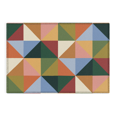 Gigi Rosado Warm triangles Outdoor Rug