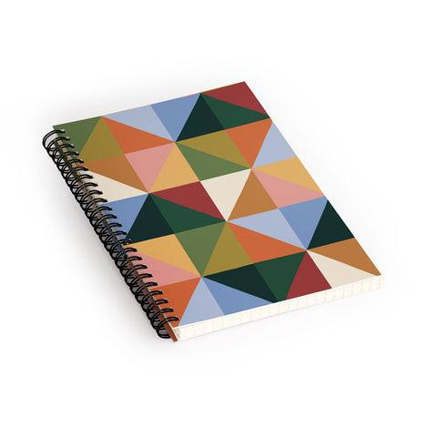 Gigi Rosado Warm triangles Spiral Notebook