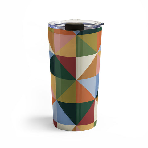 Gigi Rosado Warm triangles Travel Mug
