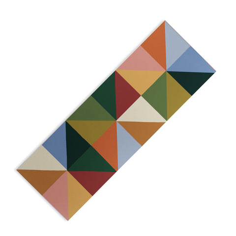 Gigi Rosado Warm triangles Yoga Mat