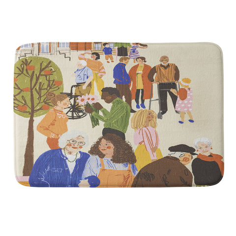 Gigi Rosado We Live Together Memory Foam Bath Mat