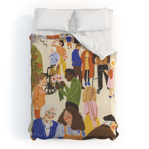 Gigi Rosado We Live Together Duvet Cover