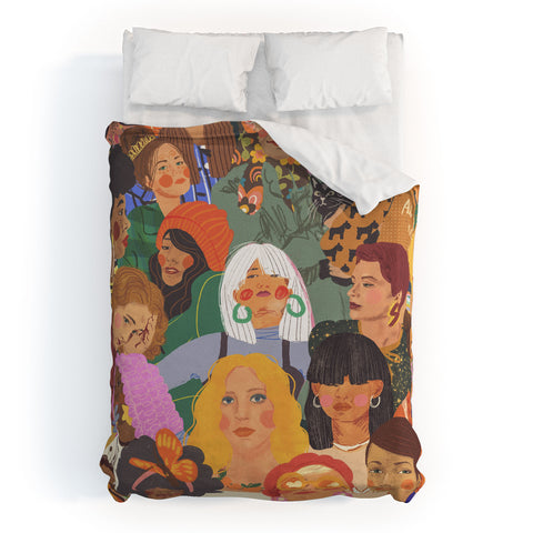Gigi Rosado Women Duvet Cover