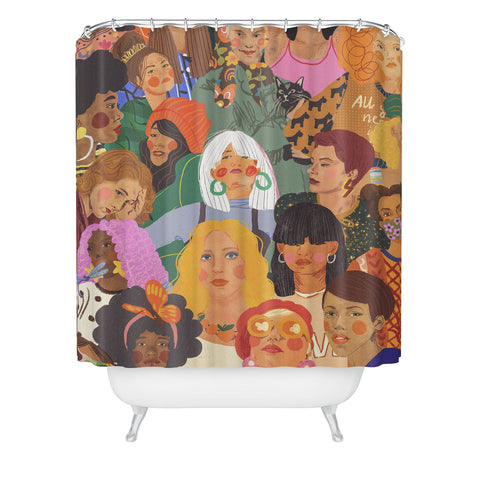 Gigi Rosado Women Shower Curtain
