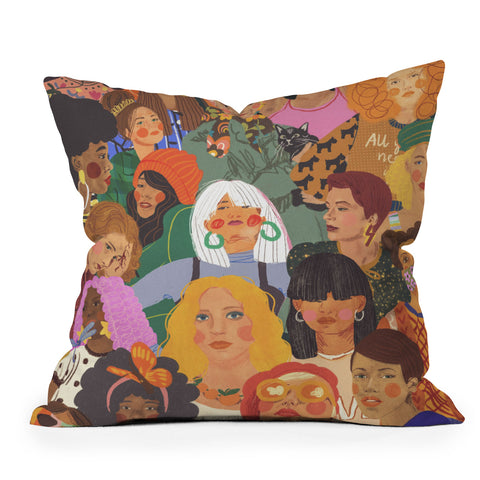 Gigi Rosado Women Outdoor Throw Pillow
