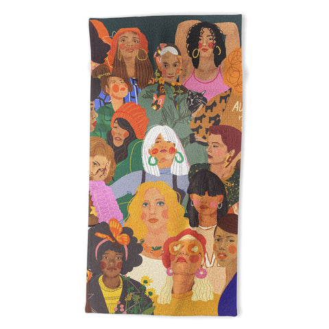 Gigi Rosado Women Beach Towel