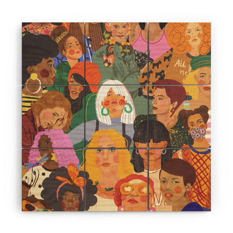 Gigi Rosado Women Wood Wall Mural