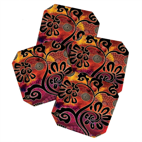 Gina Rivas Design Exotic Vines Coaster Set