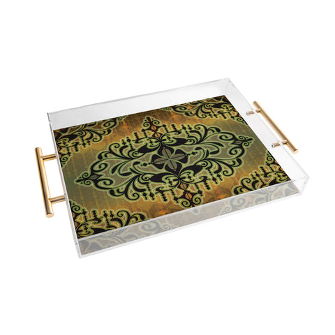 Gina Rivas Design Green Romance Acrylic Tray