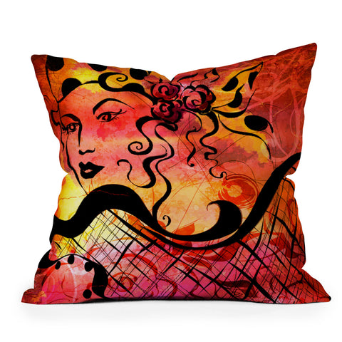 Gina Rivas Design La Nina Outdoor Throw Pillow