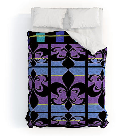 Gina Rivas Design Peacock Patch 1 Duvet Cover
