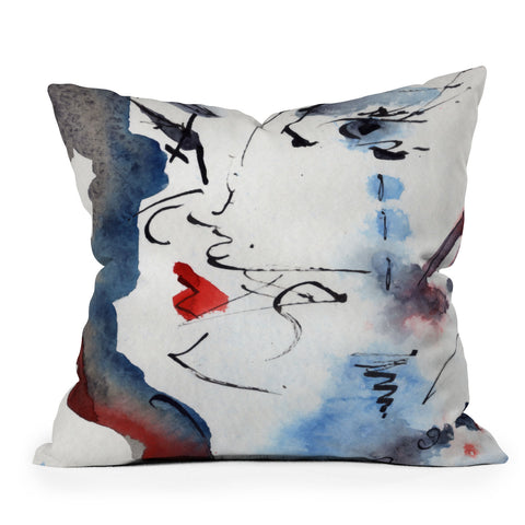 Ginette Fine Art A Kiss Is Still A Kiss Outdoor Throw Pillow